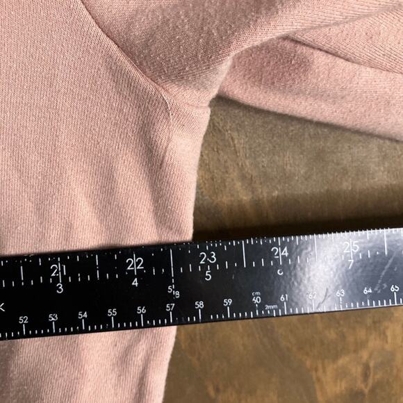 Express Womens Sweatshirt Light Pink Pullover 1/4 Zip Hoodie Stretch Large - Picture 8 of 12
